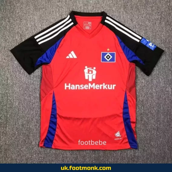 Hamburger SV 2024-2025 red jersey.
