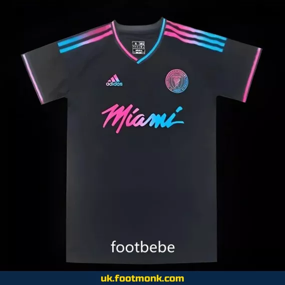 Inter Miami 2024 2025 black training jersey.