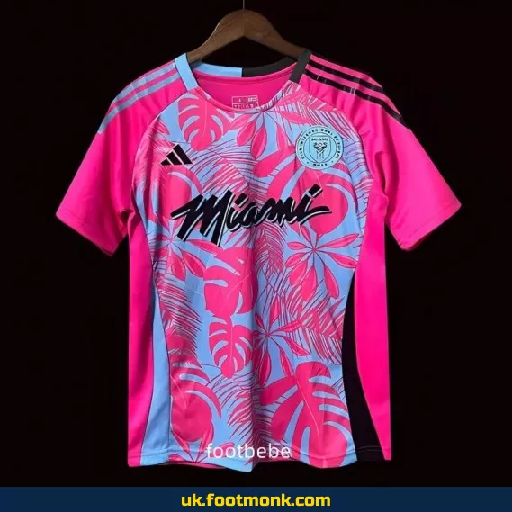 Inter Miami 2024 2025 pink red jersey.