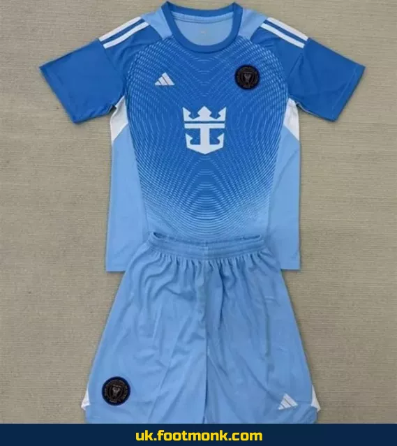 Inter Miami Kids Goalkeeper Jersey 2025 2026 Blue.
