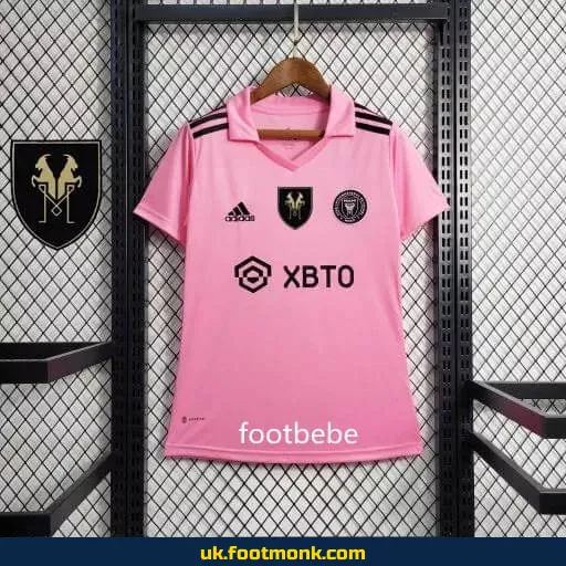Inter Miami Women's 2023 2024 pink jersey with Inter Miami Patch.