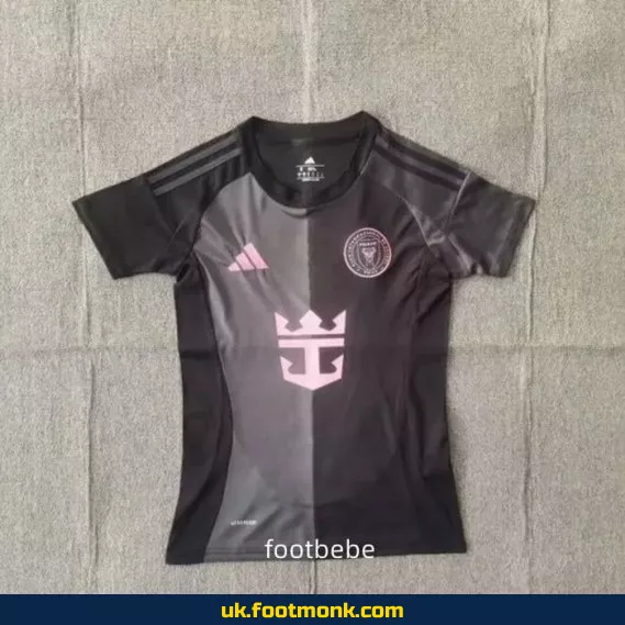 Inter Miami Women's 2025 2026 away black jersey.