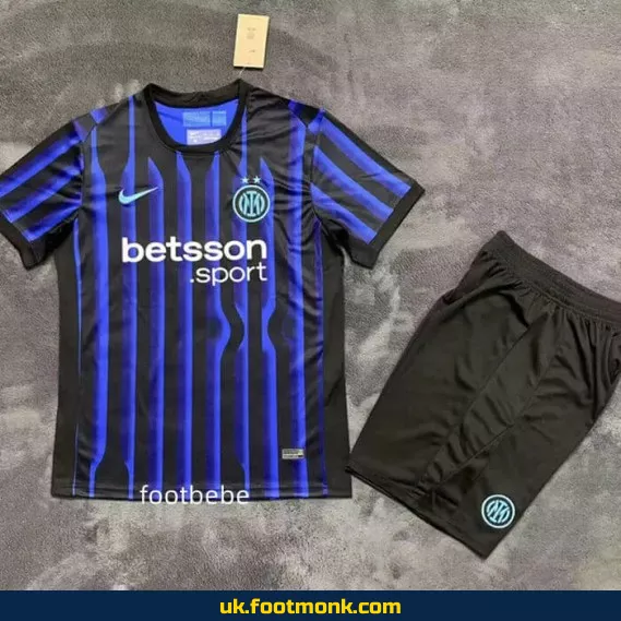 Inter Milan home jersey for kids 2025-2026.