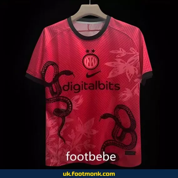 Inter Milan Japan Nature 2024 2025 red jersey.