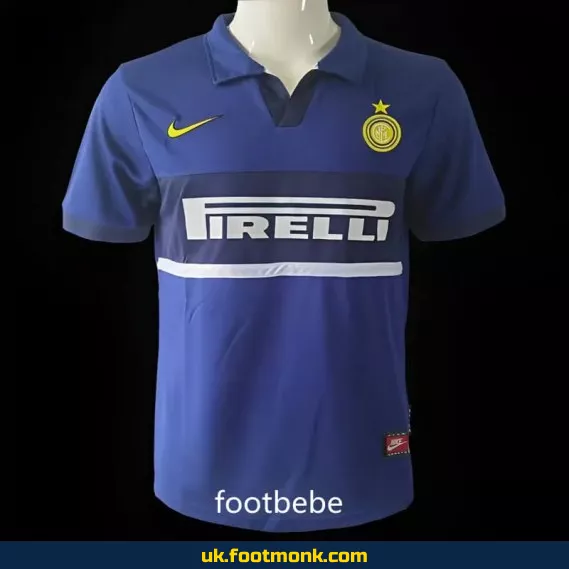 Inter Milan Vintage 1998 1999 Third blue jersey.