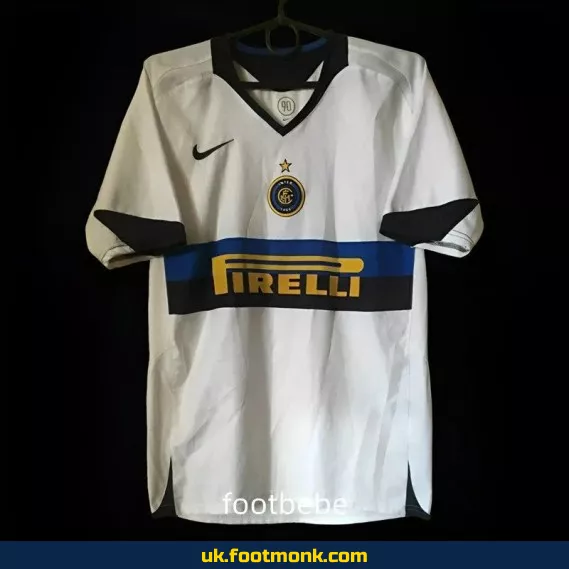 Inter Milan 2005 2006 away white vintage jersey.