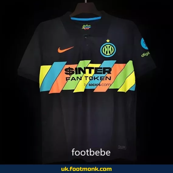 Inter Milan Vintage 2021-2022 Third Jersey Black.