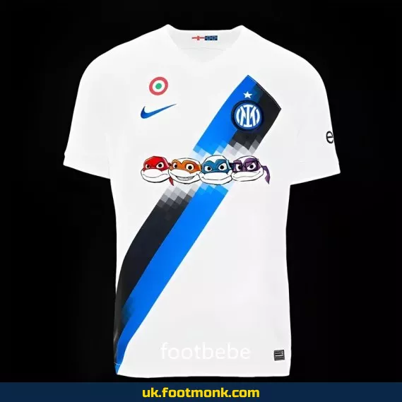Inter Milan Ninja Turtles 2024 White Jersey.