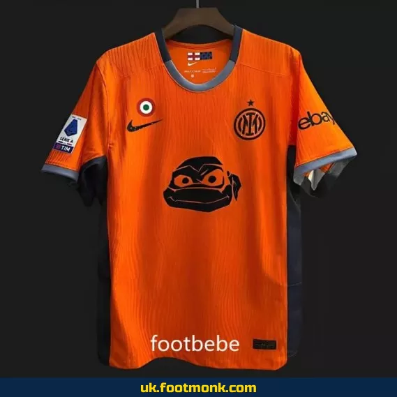 Inter Milan Ninja Turtles jersey 2024 orange.