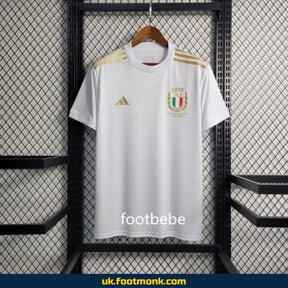 Italy 125th anniversary 2023 white special edition jersey.