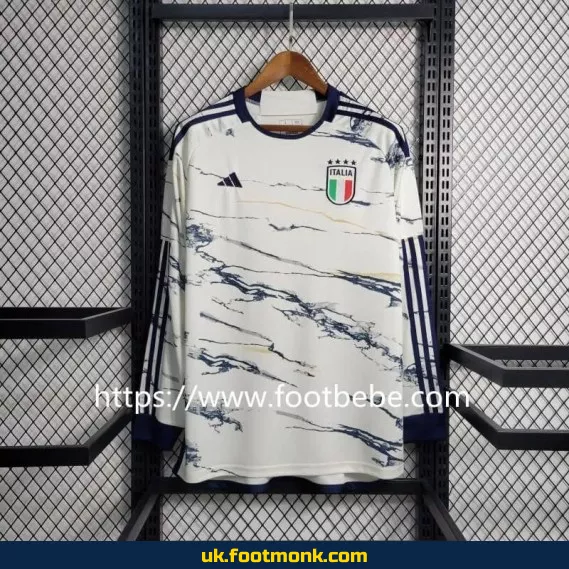 Italy 2023 away jersey White long sleeve.