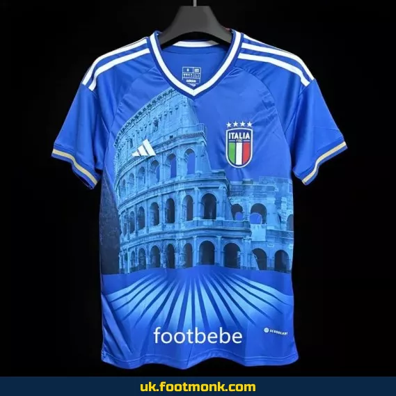 Italy 2024 special edition blue jersey.