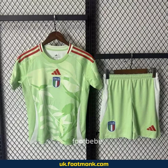 Italy jersey kids 2025 2026 green.