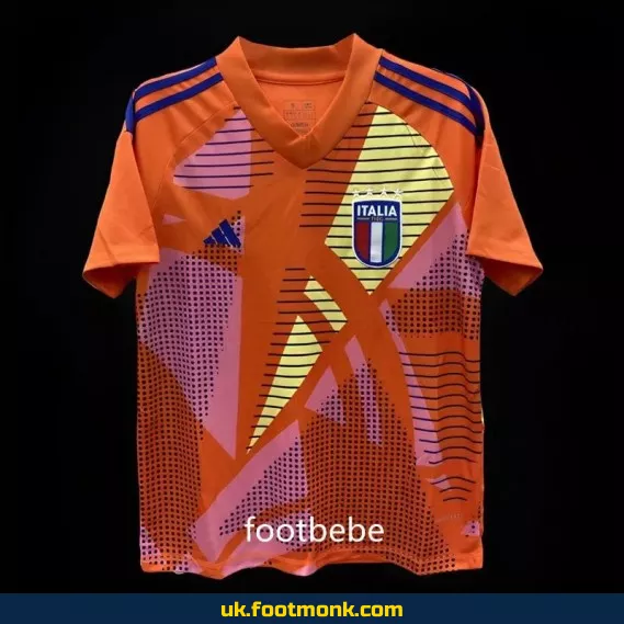 Italy Euro 2024 goalkeeper jersey orange.
