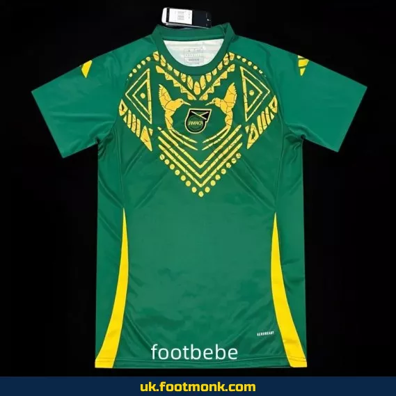 Jamaica 2024 2025 pre-match green jersey.