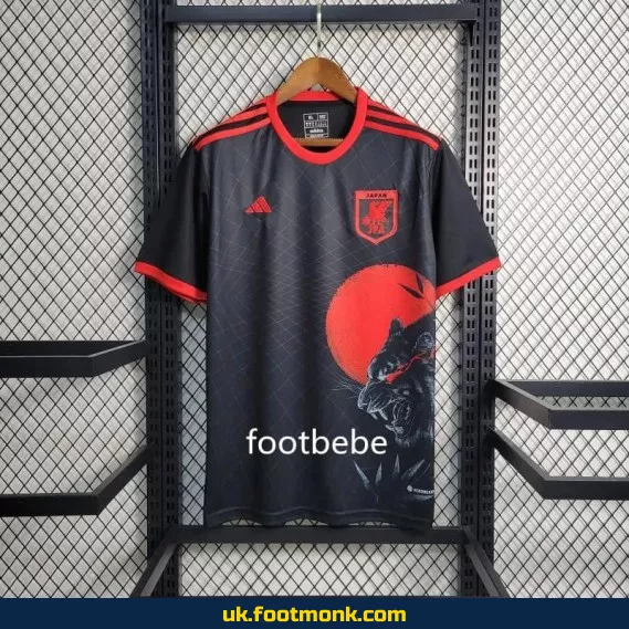 Japan jersey 2023 2024 black leopard head.
