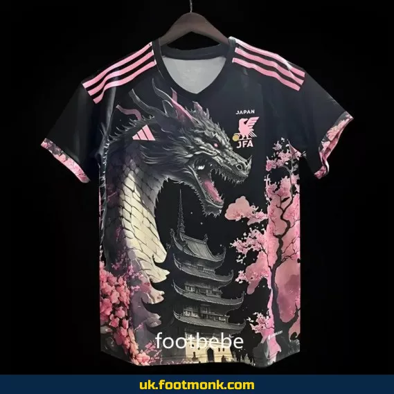 Japan jersey 2023 2024 black pink dragon.