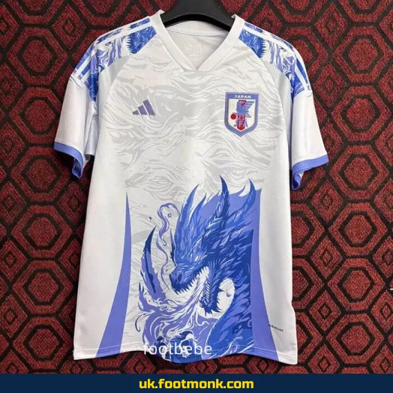 Japan jersey 2024 2025 blue white dragon.