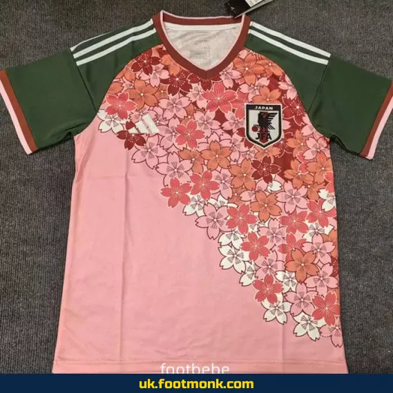 Japan jersey 2025 2026 pink flowers.