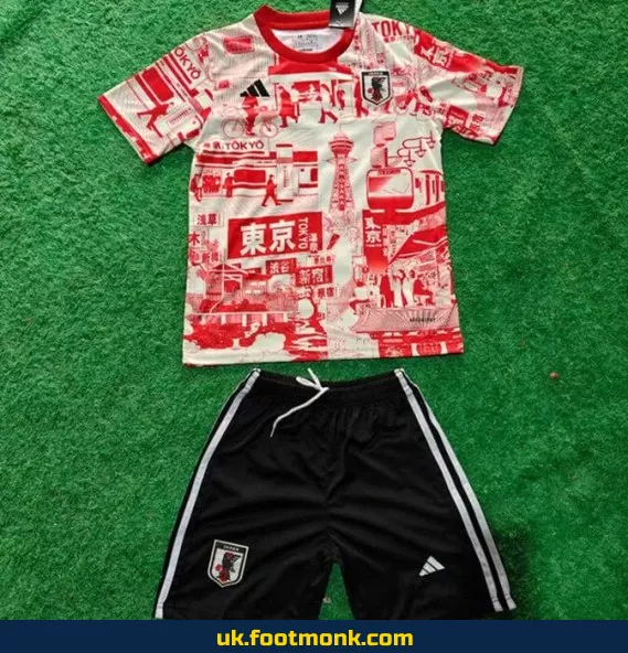 Japan Kids Jersey 2025 2026 Tokyo red.