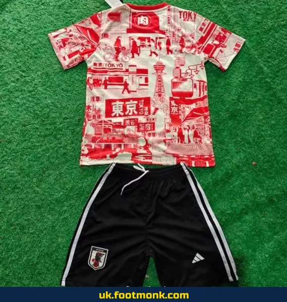Japan Kids Jersey 2025 2026 Tokyo red.