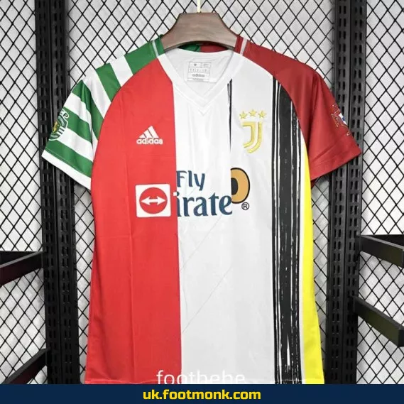 Juventus 2024 white and red special edition jersey.