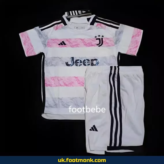 Juventus away jersey for kids 2023 2024.