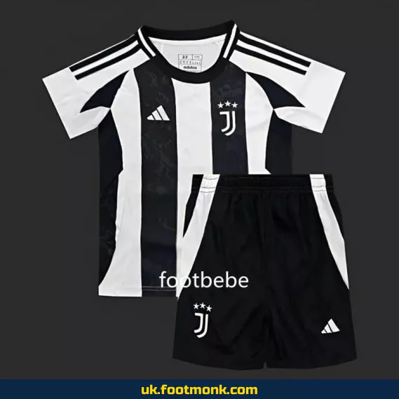 Juventus home jersey for kids 2024 2025.