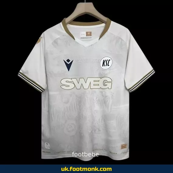 Karlsruher SC 130 years 2024 white jersey.