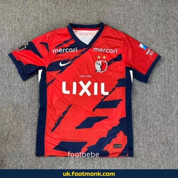 Kashima Antlers 2025-2026 home red jersey.