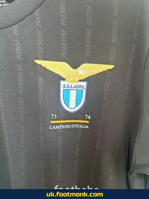 Lazio 2024 jersey 50th anniversary special edition black.