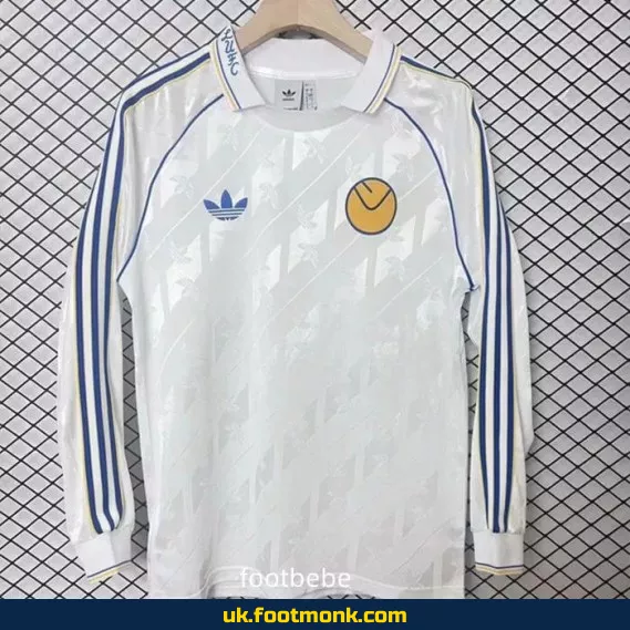 Leeds United 2024 2025 home long sleeve shirt.