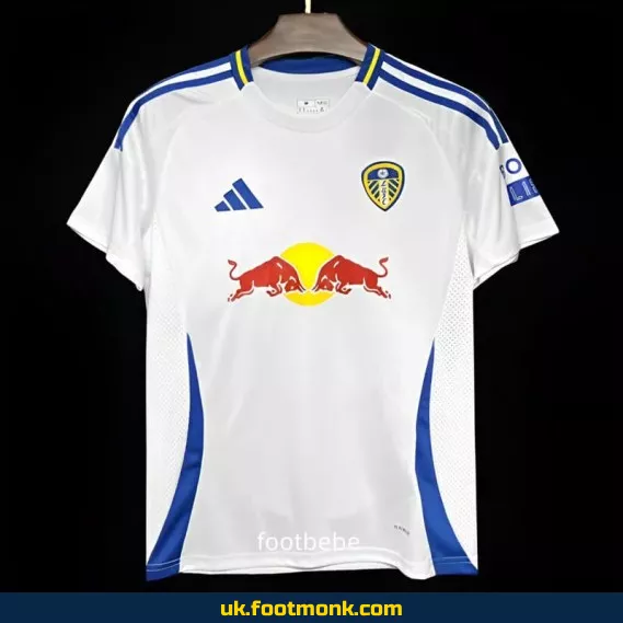 Leeds United 2024 2025 home jersey White.