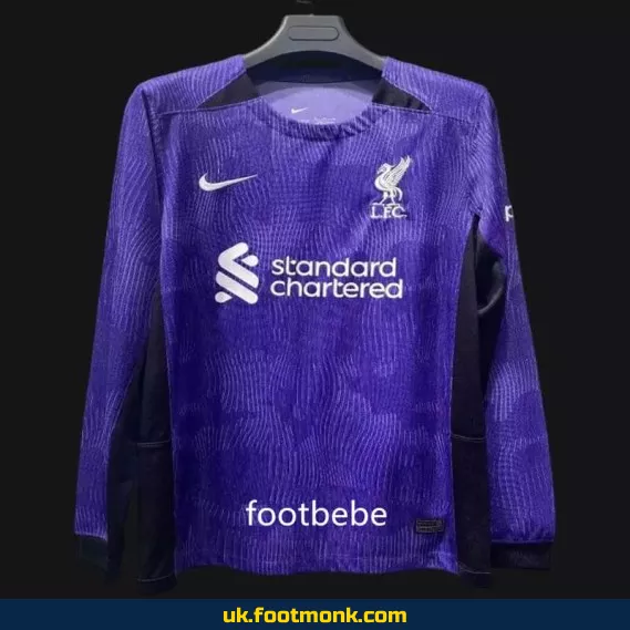 Liverpool jersey 2023 2024 purple long sleeve.