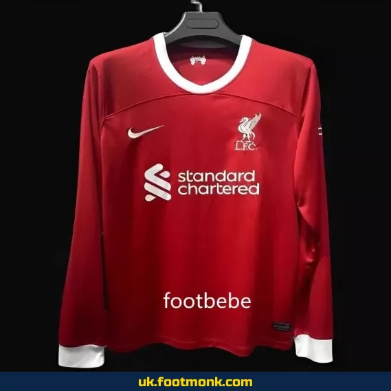 Liverpool home jersey 2023 2024 long sleeve.