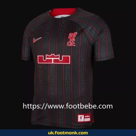Liverpool 2023 jersey X LeBron James black.