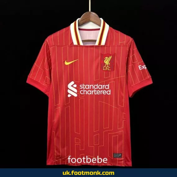 Liverpool home jersey 2024 2025 red.