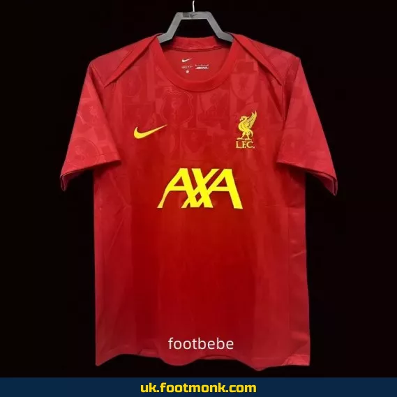 Liverpool 2024 2025 training jersey red.