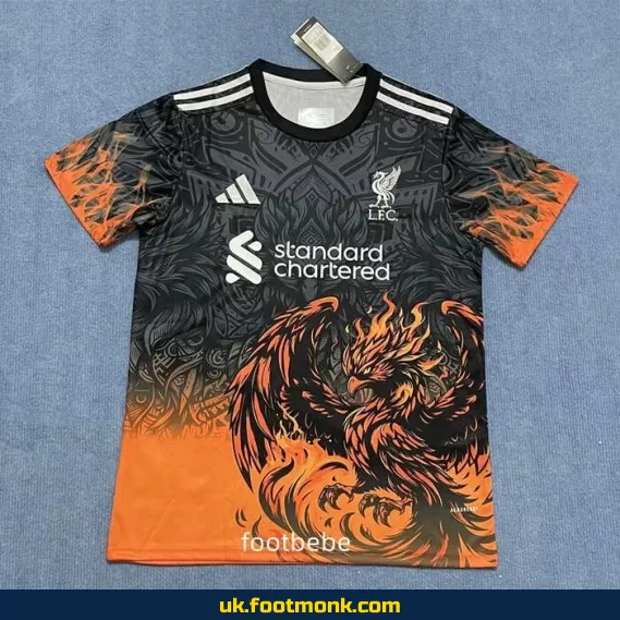 Liverpool 2024 2025 orange Liver Bird jersey.
