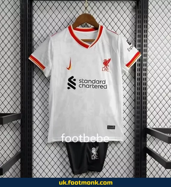 Liverpool Kids Jersey 2024 2025 Third White.