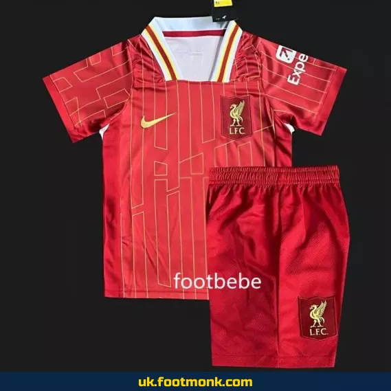 Liverpool home red kids' jersey 2024 2025.