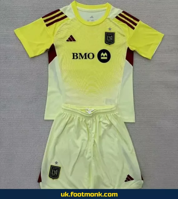 Los Angeles FC kids' jersey 2025-2026 yellow.