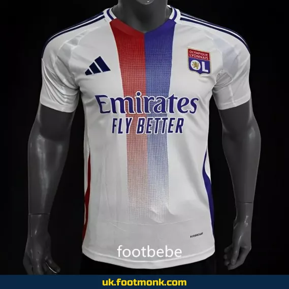 Lyon home jersey 2024 2025.