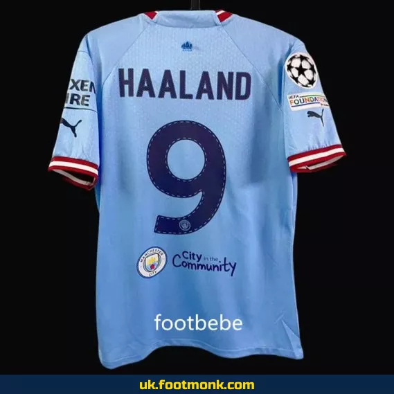 Manchester City 2022-2023 Champions League final jersey.