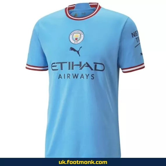 Manchester City 2022-2023 home jersey blue.