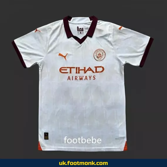 Manchester City 2023 2024 away jersey White.