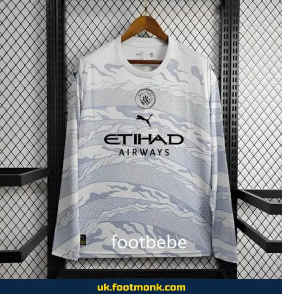 Manchester City 2024-2025 jersey - Year of the Dragon long sleeves.