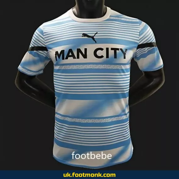 Manchester City 2024 2025 training jersey blue.