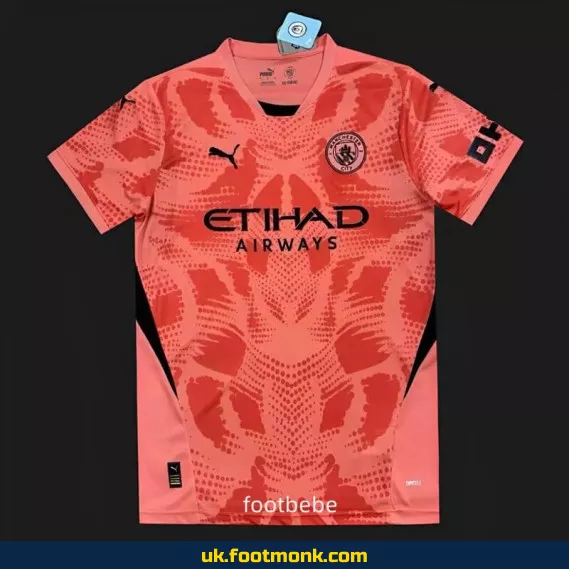 Manchester City 2024 2025 goalkeeper pink jersey.