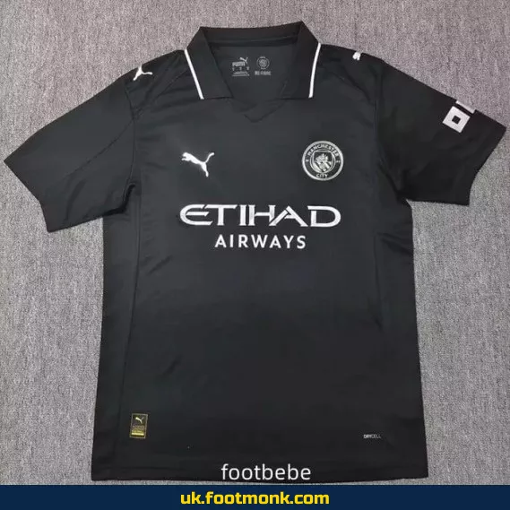 Manchester City 2025-2026 black jersey.